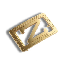 High quality customised metal gold letter belt buckle
